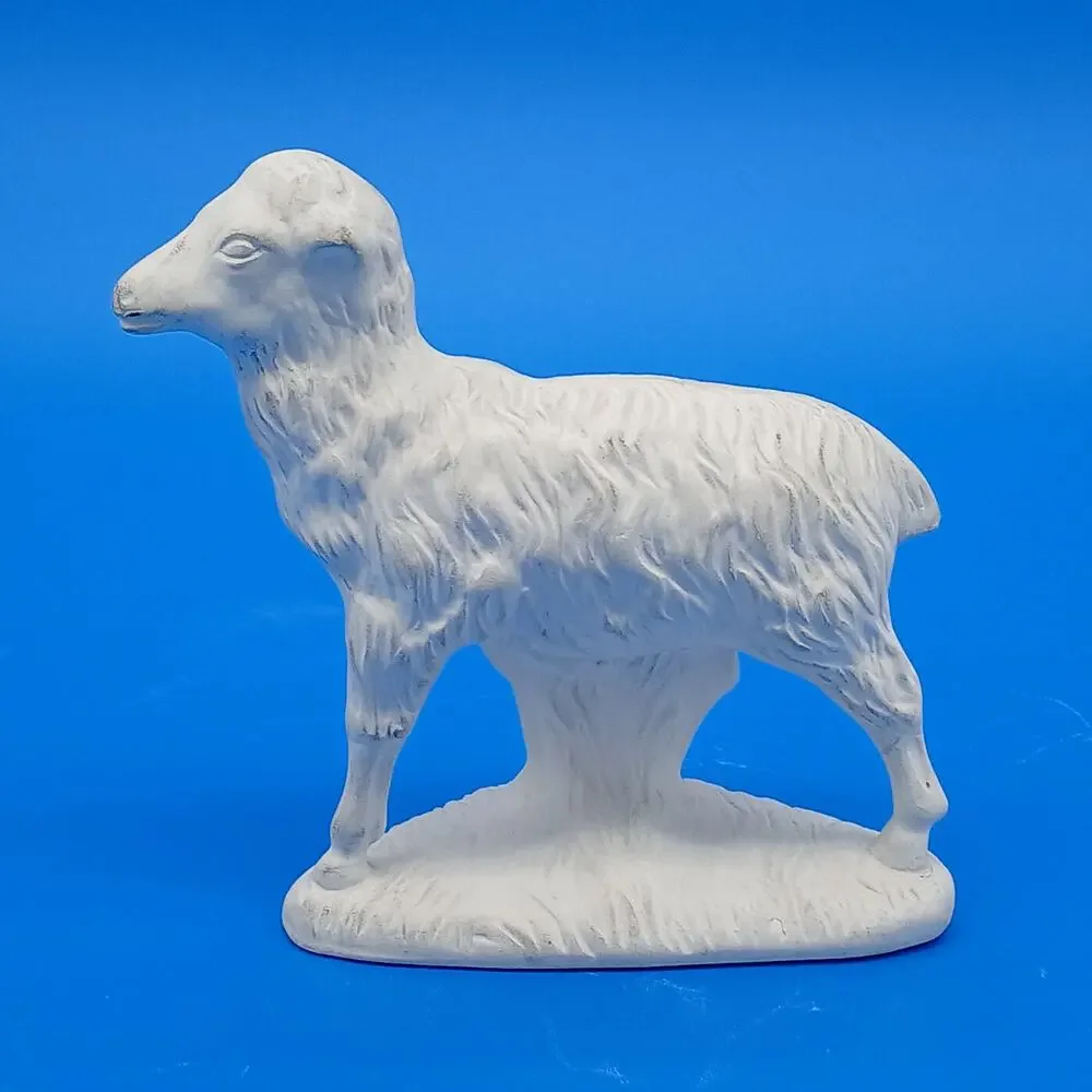 Vintage Atlantic & Euro-o-Con Mold Nativity Donkey Sheep - Unpainted & Unfired